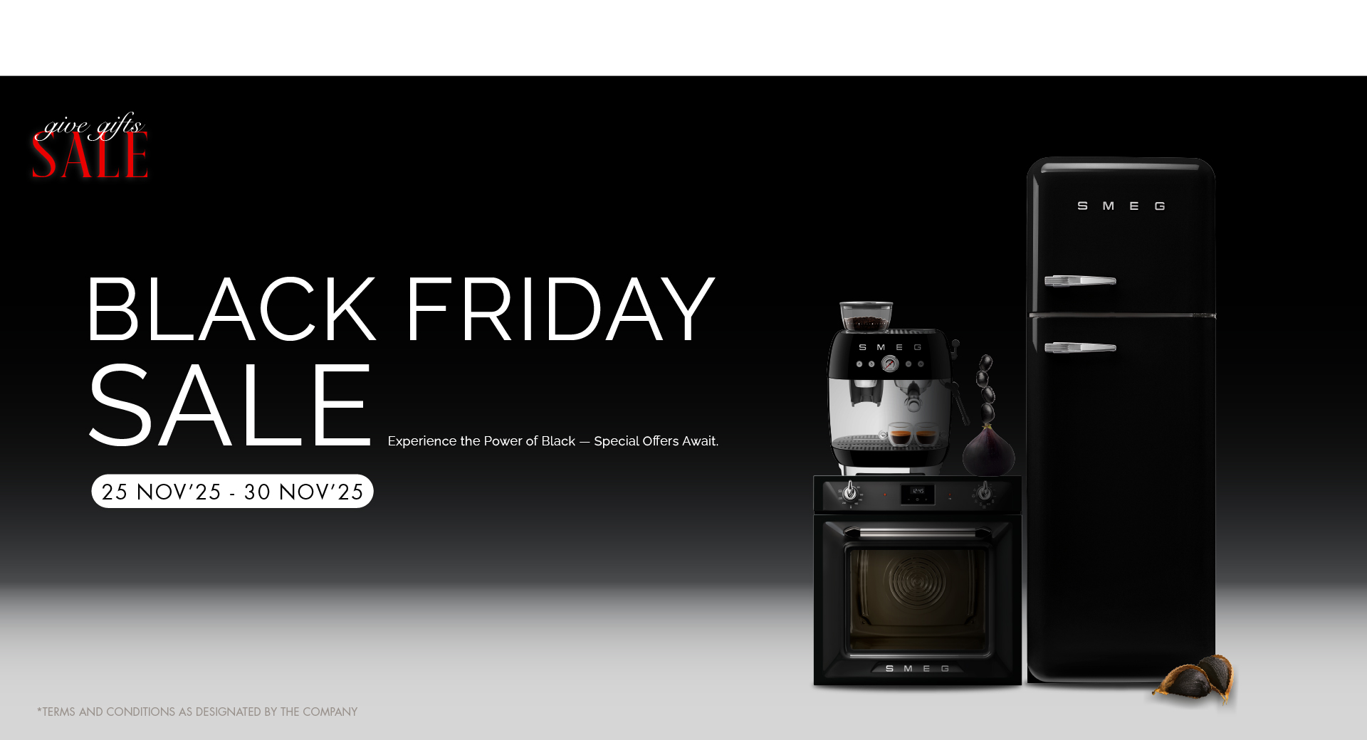 SMEG BLACK FRIDAY SALE 2025
