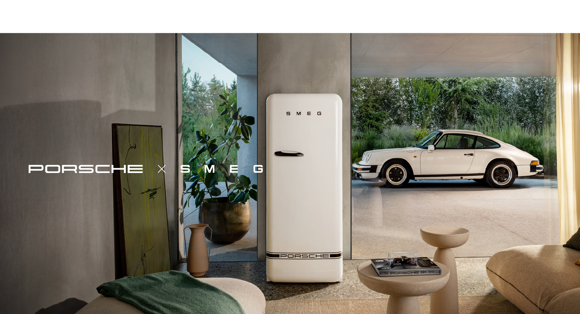 Porsche x SMEG Carrara White collection