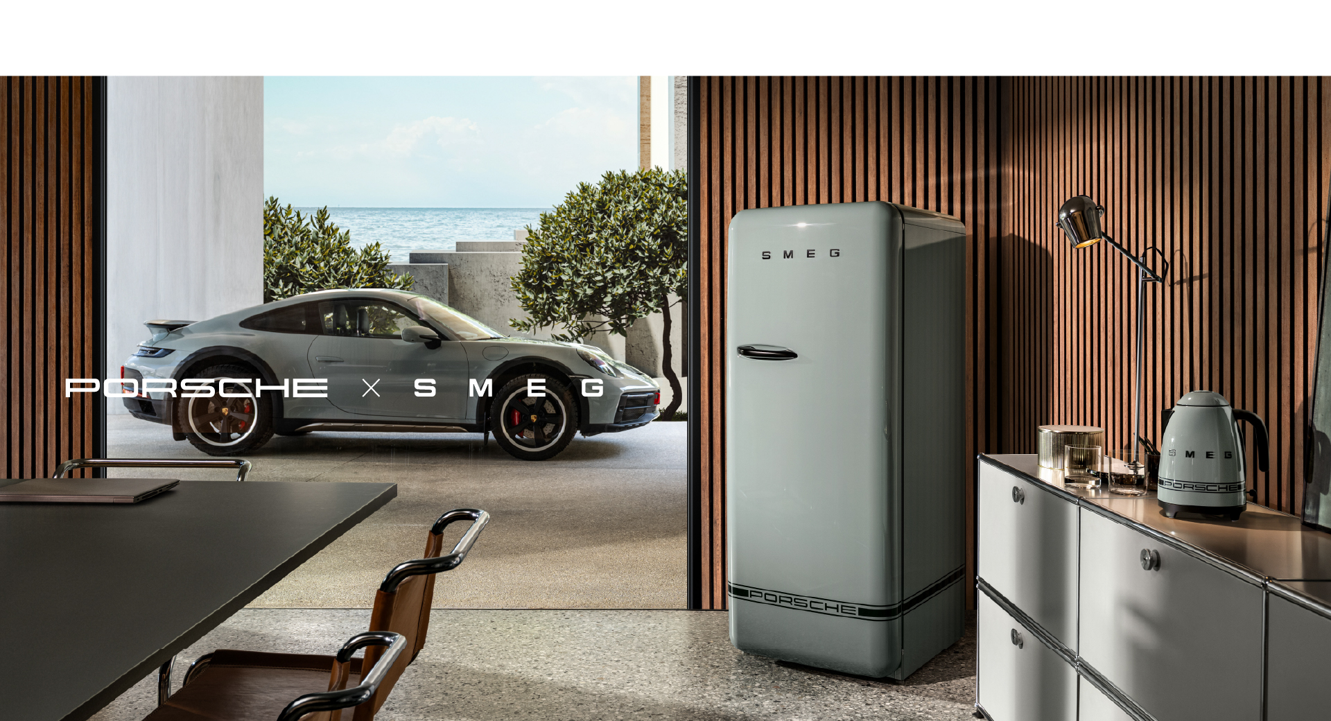 Porsche x SMEG Shade green collection